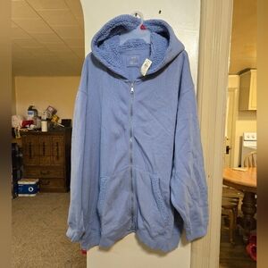 Brand new!! NWT American Eagle Aerie warm full zip up hoodie sweatshirt size XXL